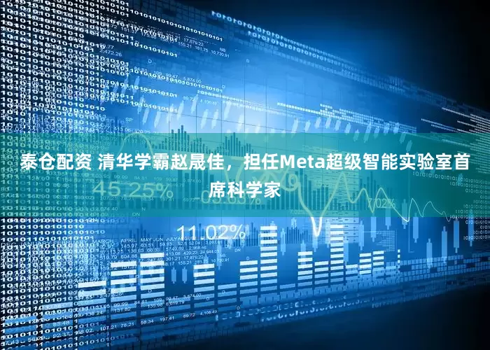 泰仓配资 清华学霸赵晟佳，担任Meta超级智能实验室首席科学家