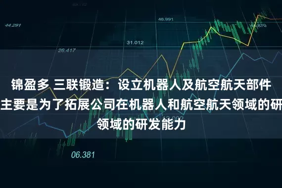锦盈多 三联锻造：设立机器人及航空航天部件分公司主要是为了拓展公司在机器人和航空航天领域的研发能力
